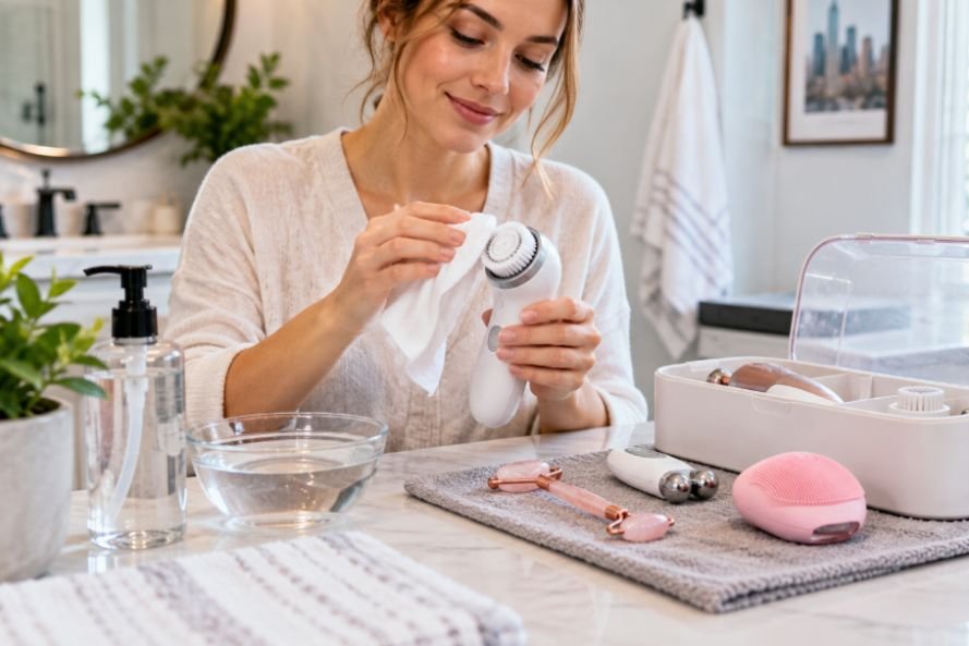 How to Clean and Store Electric Skincare Devices Correctly After Every Use