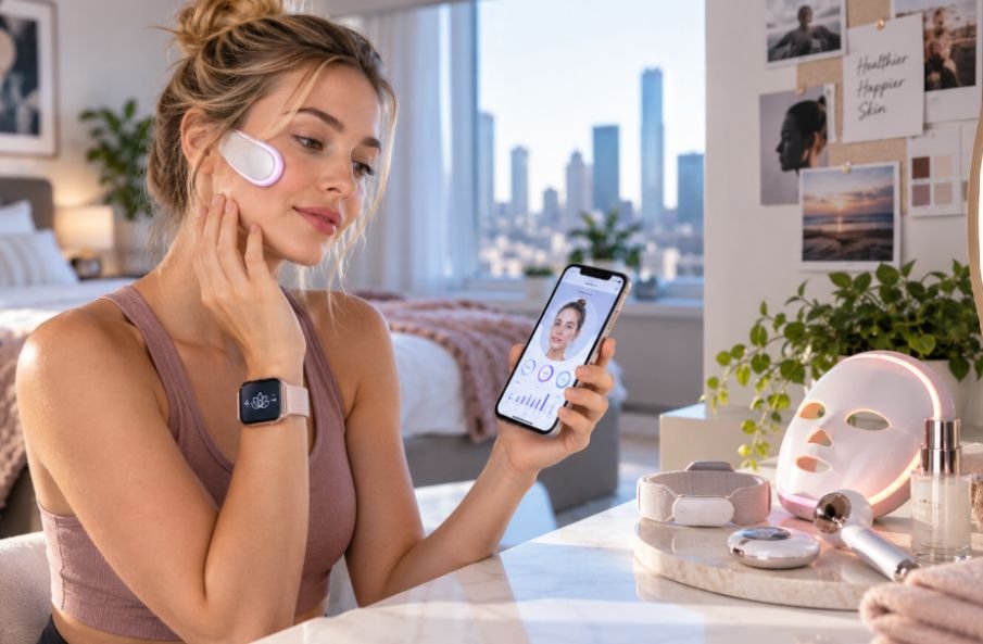 How Wearable Beauty Technology for Skincare Routines Is Evolving
