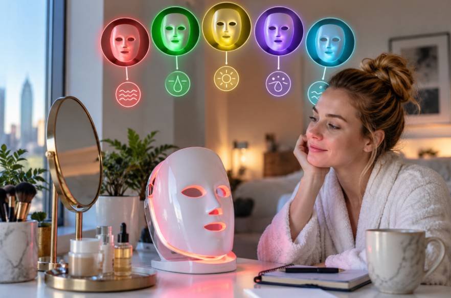 LED Face Masks With Multiple Light Wavelengths: What Each Light Does