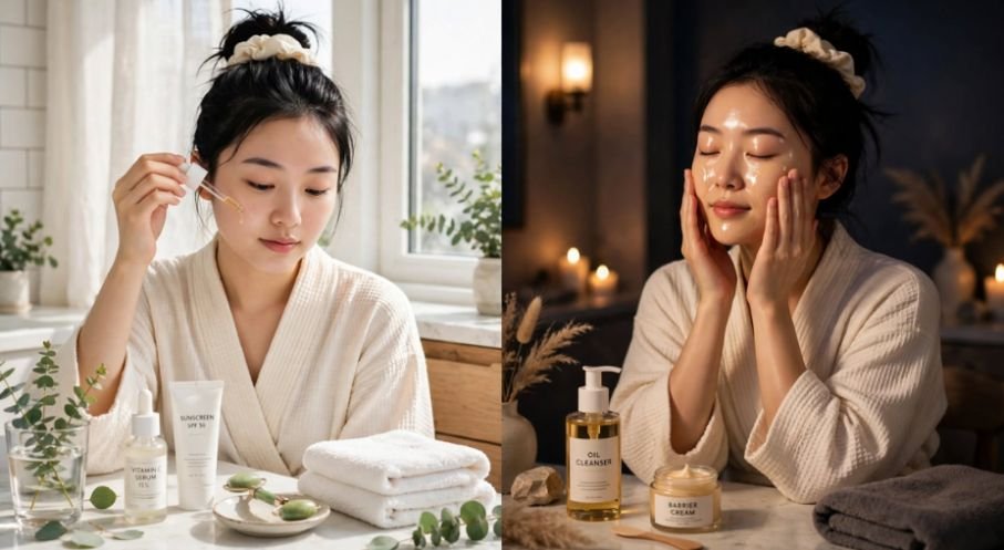 Morning Vs Night Skincare Routine Steps Order: The Exact Daily Formula