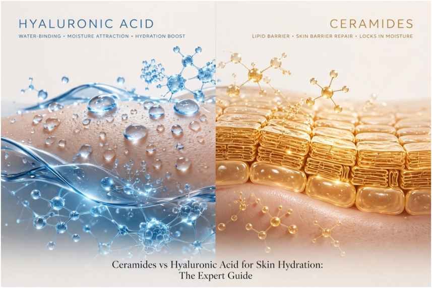 Ceramides vs Hyaluronic Acid for Skin Hydration: The Expert Guide