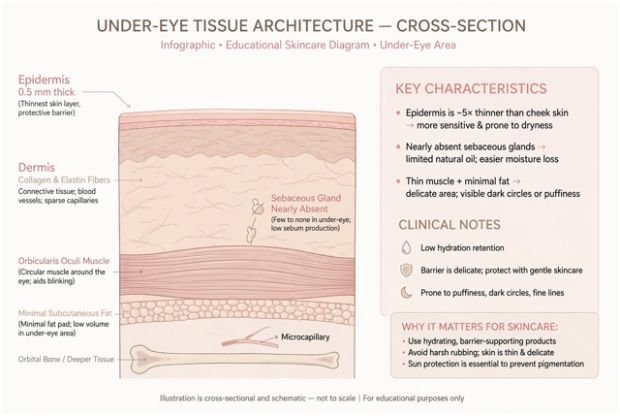 The Biological Reason Periorbital Skin Creases First