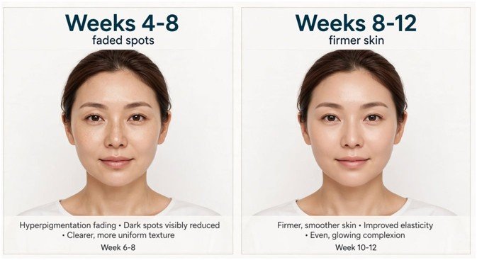 Weeks 4 to 8: Pigment Disruption and Fading
